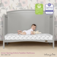 Flora 132 Premium Coil Inner Spring Standard Crib and Toddler Mattress