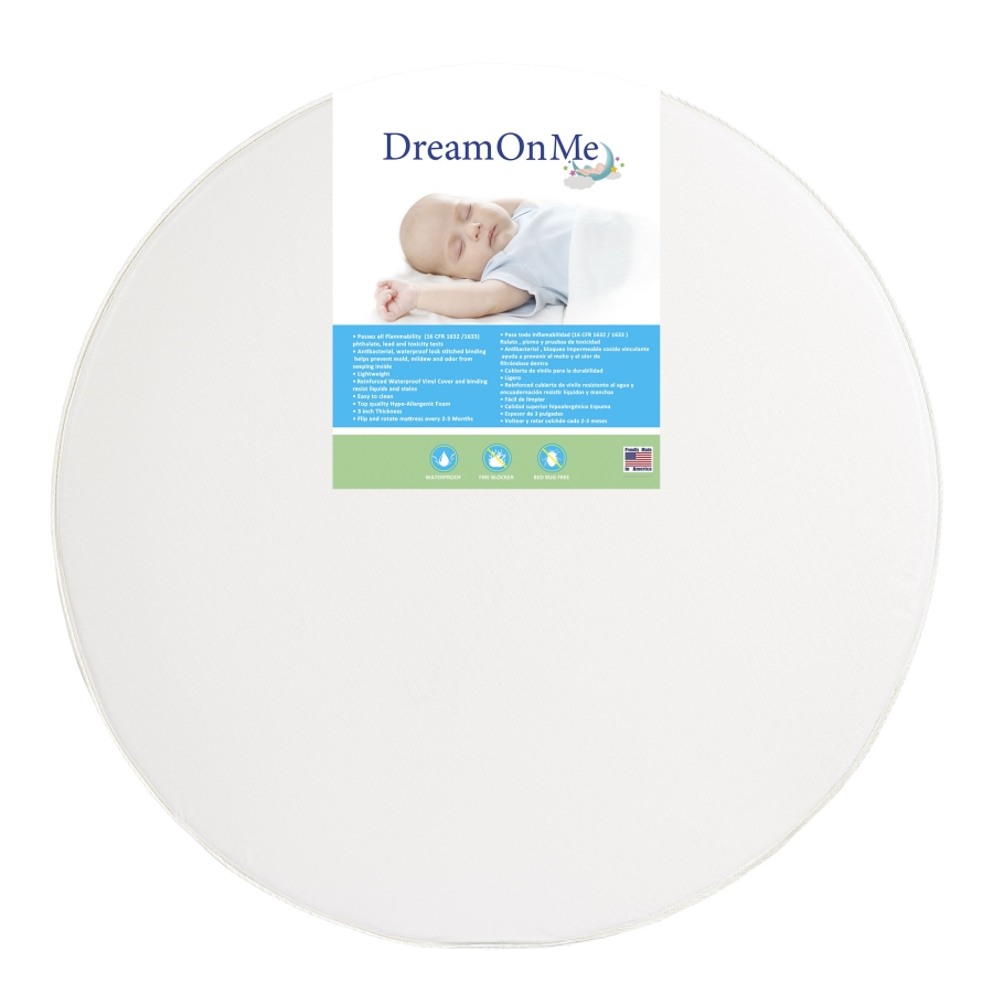 4” Thick Round Crib Mattress