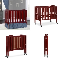 2 in 1 Folding, Birch Portable Crib
