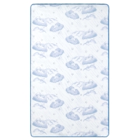 Blue Cloud Vinyl Cover with baby