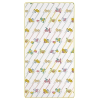 Breathable Foam Crib and Toddler Bed Standard Mattress, White