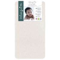 Starry Night Crib and Toddler Mattress, Grey Stars